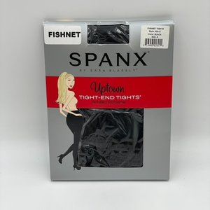 SPANX Black Fishnet Uptown Tight-End Tights